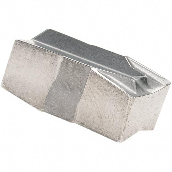 Iscar - 500E040GIF Grade IC20, 5mm Cutting Width Carbide Grooving Insert - 13mm Max Depth of Cut, Neutral, 0.4mm Corner Radius, Uncoated - Exact Tool & Supply