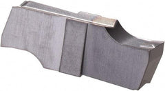 Iscar - 270010GIPI Grade IC908, 2.7mm Cutting Width Carbide Grooving Insert - Neutral, 0.1mm Corner Radius, TiAlN Finish - Exact Tool & Supply
