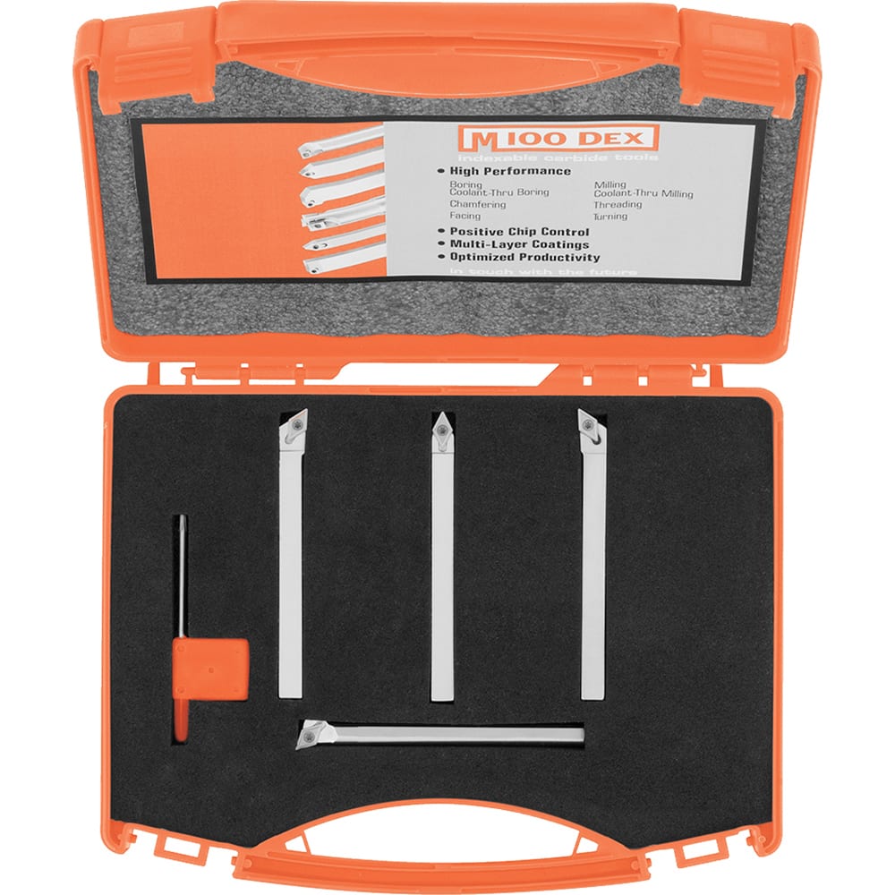 Micro 100 - Indexable Boring Bar Set - Exact Tool & Supply