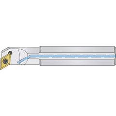 Micro 100 - 0.425" Min Bore, Right Hand A05H SDQCR 2 Indexable Boring Bar - Exact Tool & Supply