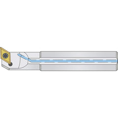 Micro 100 - 0.425" Min Bore, Left Hand A05H SDQCL 2 Indexable Boring Bar - Exact Tool & Supply