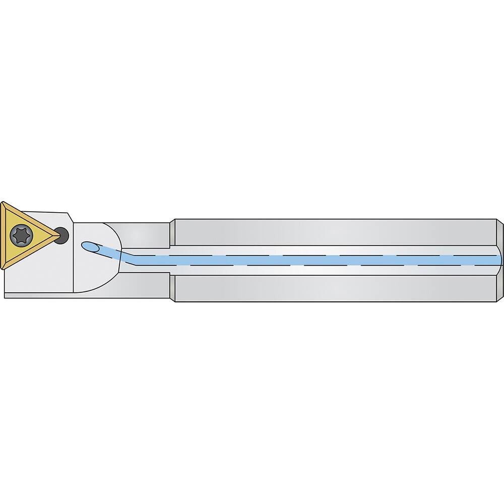 Micro 100 - 0.775" Min Bore, Left Hand A10M STFCL 2 Indexable Boring Bar - Exact Tool & Supply