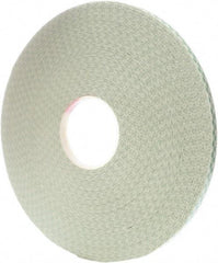3M - 1/2" x 72 Yd Acrylic Adhesive Double Sided Tape - 31 mil Thick, Off-White, Foam Liner - Exact Tool & Supply