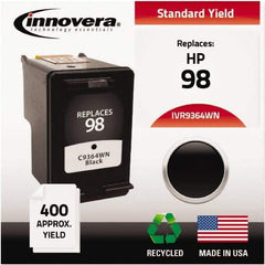innovera - Black Inkjet Printer Cartridge - Use with HP Deskjet 5940, D4145, D4155, D4160, Officejet 6310, Photosmart 2570, 2575, 8050, C4150, C4150, C4180, D5060, D5065, D5069, D5145, D5155, D5160 - Exact Tool & Supply