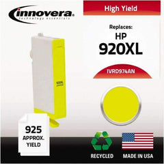 innovera - Yellow Inkjet Printer Cartridge - Use with HP Officejet 6000, 6000 Wireless, 6500, 6500 Wireless, Officejet Wide Format 7500A - Exact Tool & Supply