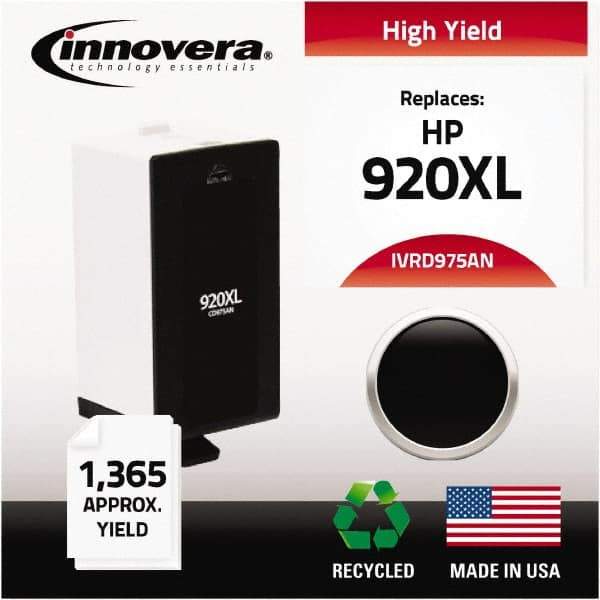 innovera - Black Inkjet Printer Cartridge - Use with HP Officejet 6000, 6000 Wireless, 6500, 6500 Wireless, Officejet Wide Format 7500A - Exact Tool & Supply