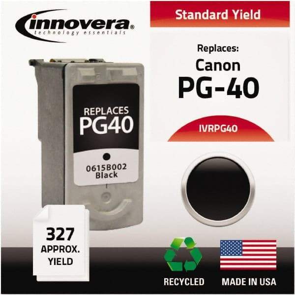 innovera - Black Inkjet Printer Cartridge - Use with Canon FAX-JX200, PIXMA iP1600, iP1700, iP1800, iP2600, MP140, MP150, MP160, MP170, MP180, MP190, MP210, MP450, MP460, MP470, MX300, MX310 - Exact Tool & Supply