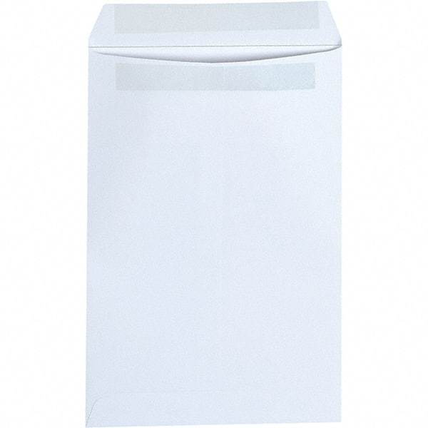 Universal One - 2-1/4" Long x 6.38" Wide Self Seal White Catalog Envelope - White - Exact Tool & Supply