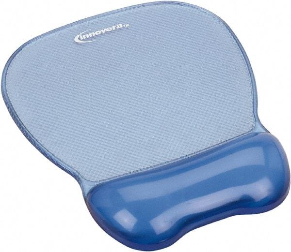 innovera - 9-5/8" x 8-1/4" x 1-1/8" Blue Mouse Pad - Use with Mouse - Exact Tool & Supply