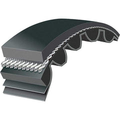 Bando - Section 8M, 1.181" Wide, 25" Outside Length, Timing Belt - Neoprene Rubber, Black, Classic Cogged - Exact Tool & Supply