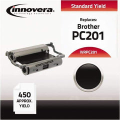 innovera - Black Thermal Print Cartridge Ribbon - Use with Brother MFC-1770, 1780, 1870MC, 1970MC, PPF-1170, 1270, 1270E, 1570MC, 1575MC - Exact Tool & Supply