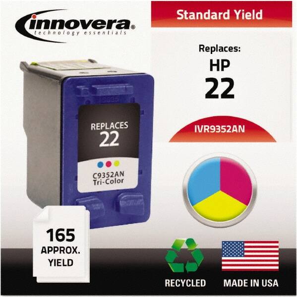 innovera - Remanufactured C9352AN (22) Ink, 165 Page-Yield, Tri-Color - Exact Tool & Supply