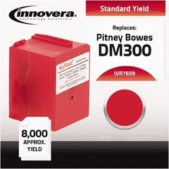 innovera - Red Ink Cartridge - Use with Pitney Bowes DM300C, DM400C, DM450C, DM475C - Exact Tool & Supply