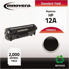 innovera - Black Toner Cartridge - Use with HP LaserJet 1010, 1012, 1015, 1018, 1020, 1022, 3015, 3020, 3030, 3050, 3052, 3055, M1319Fmfp - Exact Tool & Supply