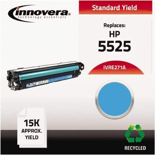 innovera - Cyan Toner Cartridge - Use with HP Color LaserJet Enterprise CP5520, CP5525n, CP5525dn, CP5525xh - Exact Tool & Supply