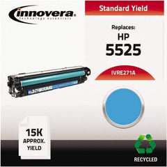 innovera - Cyan Toner Cartridge - Use with HP Color LaserJet Enterprise CP5520, CP5525n, CP5525dn, CP5525xh - Exact Tool & Supply