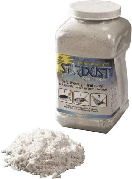 Stardust Spill Products - 3 Lb Jug Amorphous Alumina Silicate Granular Absorbent - Universal Use - Exact Tool & Supply