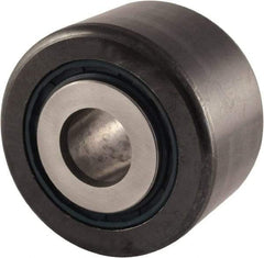 RBC Bearings - 1/2" Bore, 1-3/4" Roller Diam x 1" Roller Width, Carbon Steel Sealed Yoke Cam Follower - 8,200 Lb Dynamic Load Capacity, 1-1/16" Overall Width - Exact Tool & Supply