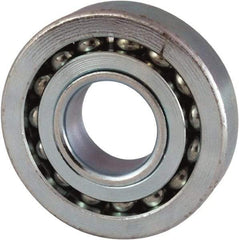 Nice - 3/4" Bore Diam, 1-3/4" OD, Open Unground Full Complement Radial Ball Bearing - 9/16" Wide, 1 Row, Round Bore, 1,550 Lb Dynamic Capacity - Exact Tool & Supply