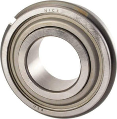 Nice - 3/4" Bore Diam, 1-3/4" OD, Double Seal Precision Ground Radial Ball Bearing - 5/8" Wide, 1 Row, Round Bore, 1,025 Lb Static Capacity, 2,595 Lb Dynamic Capacity - Exact Tool & Supply