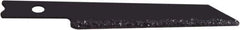 Disston - 2-7/8" Long, Carbide Grit Jig Saw Blade - Continuous Edge, 0.054" Thick, U-Shank - Exact Tool & Supply