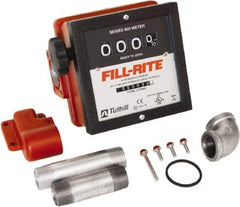 Tuthill - 1" Mechanical Fuel Meter Repair Part - Contains 4 Digit (Gal) Meter, For Use with Pump - FR4210G, FR4410G, FR4204G, FR4210GB, FR4210BGFQ - Exact Tool & Supply