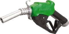 Tuthill - 30 GPM, Gasoline, Kerosene & Diesel Fuel 1" Auto Nozzle with Hook - 1" Inlet, 1" Outlet - Exact Tool & Supply