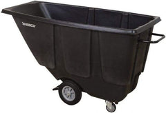 Wesco Industrial Products - 450 Lb Load Capacity, 1/2 Cu Yd, Polyethylene Tilt Truck - 21-1/2" Wide x 60-3/4" Long x 31" High, Black - Exact Tool & Supply