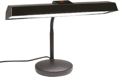 Electrix - 18 Watt, Gooseneck Machine Light - Weighted for Desk, LED Strip, Black - Exact Tool & Supply