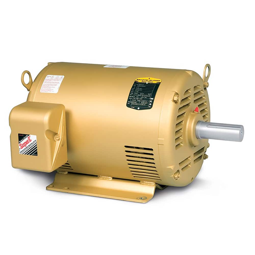 Baldor Reliance - Industrial Electric AC/DC Motors; Motor Type: Three Phase ; Type of Enclosure: ODP ; Horsepower: 10 ; Thermal Protection Rating: None ; Name Plate RPMs: 1800 ; Voltage: 208-230/460 - Exact Tool & Supply