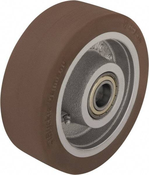 Blickle - 8 Inch Diameter x 1-31/32 Inch Wide, Polyurethane-Elastomer Blickle Besthane Caster Wheel - 2,200 Lb. Capacity, 1 Inch Axle Diameter, Ball Bearing - Exact Tool & Supply