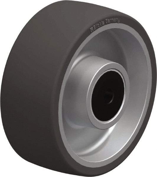Blickle - 4 Inch Diameter x 1-37/64 Inch Wide, Polyurethane-Elastomer Blickle Softhane Caster Wheel - 220 Lb. Capacity, 5/16 Inch Axle Diameter, Ball Bearing - Exact Tool & Supply