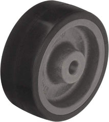 Blickle - 4 Inch Diameter x 1-37/64 Inch Wide, Heat-Resistant Silicone Rubber Caster Wheel - 220 Lb. Capacity, 1/2 Inch Axle Diameter, Plain Bore Bearing - Exact Tool & Supply