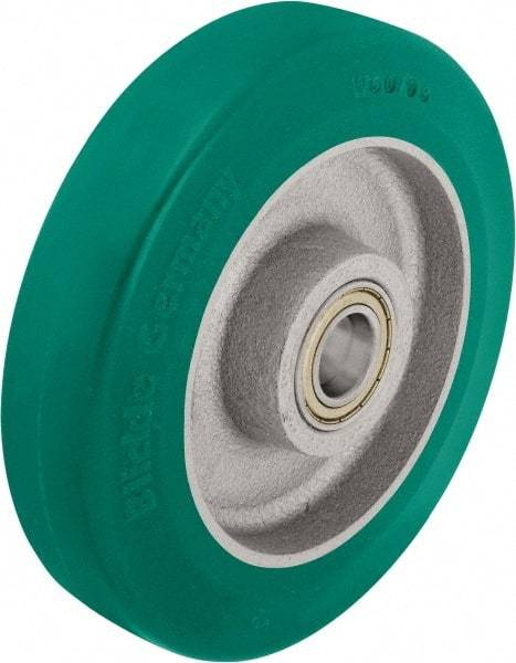 Blickle - 8 Inch Diameter x 1-31/32 Inch Wide, Polyurethane-Elastomer Blickle Softhane Caster Wheel - 1,760 Lb. Capacity, 1 Inch Axle Diameter, Ball Bearing - Exact Tool & Supply