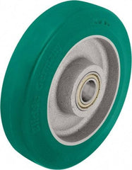 Blickle - 8 Inch Diameter x 1-31/32 Inch Wide, Polyurethane-Elastomer Blickle Softhane Caster Wheel - 1,760 Lb. Capacity, 1 Inch Axle Diameter, Ball Bearing - Exact Tool & Supply