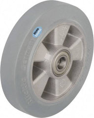 Blickle - 10 Inch Diameter x 1-31/32 Inch Wide, Solid Rubber Caster Wheel - 1,430 Lb. Capacity, 1 Inch Axle Diameter, Ball Bearing - Exact Tool & Supply