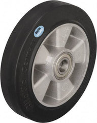 Blickle - 8 Inch Diameter x 1-31/32 Inch Wide, Solid Rubber Caster Wheel - 1,100 Lb. Capacity, 1 Inch Axle Diameter, Ball Bearing - Exact Tool & Supply