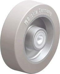 Blickle - 5 Inch Diameter x 1-37/64 Inch Wide, Solid Rubber Caster Wheel - 550 Lb. Capacity, 19/32 Inch Axle Diameter, Ball Bearing - Exact Tool & Supply