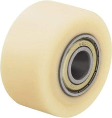 Blickle - 1-1/2 Inch Diameter x 1-7/64 Inch Wide, Impact-Resistant Cast Nylon Caster Wheel - 220 Lb. Capacity, 5/16 Inch Axle Diameter, Ball Bearing - Exact Tool & Supply