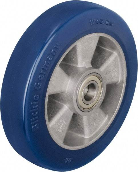 Blickle - 7 Inch Diameter x 1-31/32 Inch Wide, Polyurethane-Elastomer Blickle Besthane Caster Wheel - 1,320 Lb. Capacity, 25/32 Inch Axle Diameter, Ball Bearing - Exact Tool & Supply