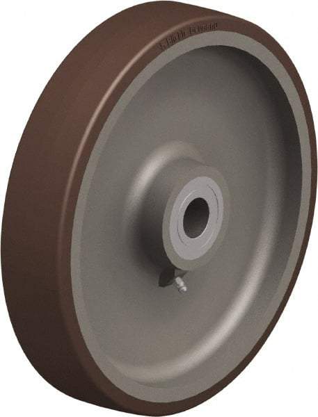 Blickle - 12 Inch Diameter x 2-23/64 Inch Wide, Polyurethane-Elastomer Blickle Besthane Caster Wheel - 3,960 Lb. Capacity, 1-3/16 Inch Axle Diameter, Ball Bearing - Exact Tool & Supply