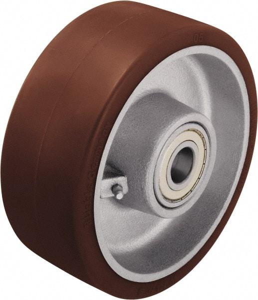 Blickle - 8 Inch Diameter x 3-9/64 Inch Wide, Polyurethane-Elastomer Blickle Besthane Caster Wheel - 3,520 Lb. Capacity, 1 Inch Axle Diameter, Ball Bearing - Exact Tool & Supply