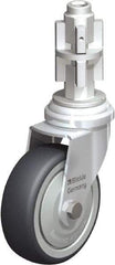 Blickle - 3" Diam x 63/64" Wide x 4" OAH Metal Expander Mount Swivel Caster - Rubber Elastomer (TPE), 165 Lb Capacity, Ball Bearing, Metal Expander Stem - Exact Tool & Supply