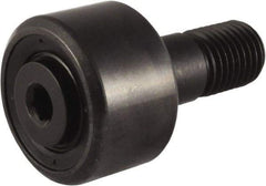 RBC Bearings - 1-1/4" Roller Diam x 3/4" Width, 1/2" Stud Diam x 1-1/4" Length, Sealed Stud Cam Follower with Hex - Carbon Steel, 5/8" Thread Length, 1/2-20 Thread, 2.031" OAL, 4,100 Lb Dynamic Cap, 4,300 Lb Static Cap - Exact Tool & Supply