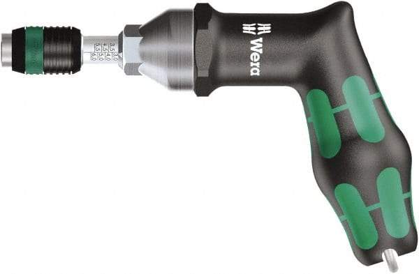 Wera - 1 Piece, 4 to 8.8 N/m, Adjustable Torque Limiting Screwdriver - 0.025" Drive - Exact Tool & Supply