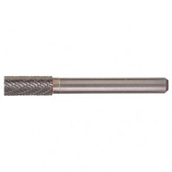 SB-3 Double Cut Solid Carbide Bur-Cylindrical with End Cut - Exact Tool & Supply