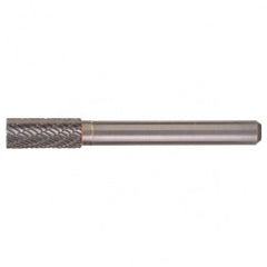 SB-3 Double Cut Solid Carbide Bur-Cylindrical with End Cut - Exact Tool & Supply