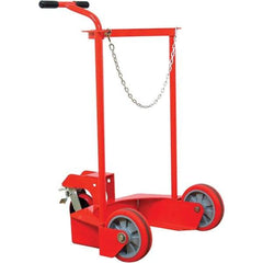 Wesco Industrial Products - 31" Long x 30" Wide x 48-5/8" High, Gas Liquid Gas Cylinder Cart - Holds 1 Cylinder, Fits 20" Diameter Cylinders - Exact Tool & Supply