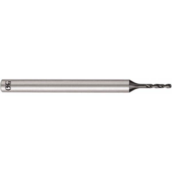 OSG - 1.11mm, 140° Point, Solid Carbide Micro Drill Bit - Exact Tool & Supply