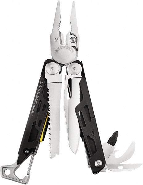 Leatherman - 19 Piece, Multi-Tool Set - Stainless Steel, 4-1/2" OAL, 4-1/2" Closed Length - Exact Tool & Supply